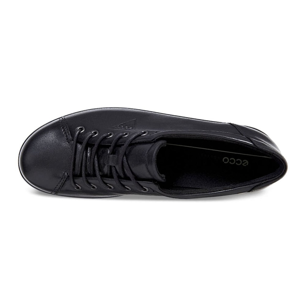 Tenis Mujer - ECCO Soft 2.0 Tie - Negros - VMH513807